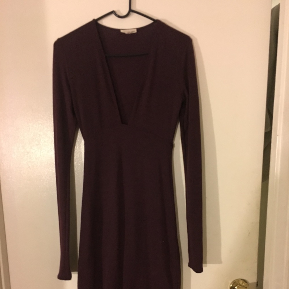 Long sleeved sweater dress